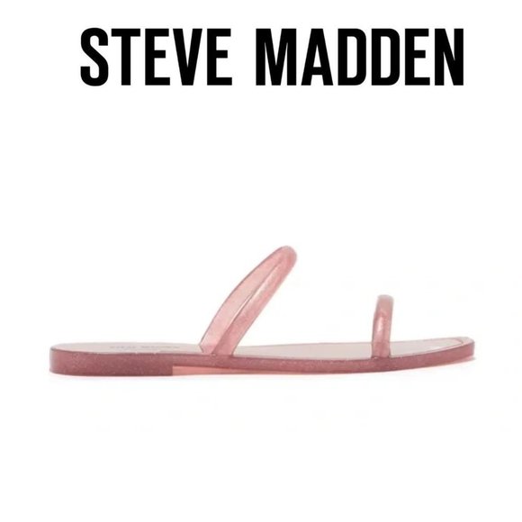 🆕️ STEVE MADDEN Pike Sandal In Pink Glitter 7, 8, 9 and 11 - Picture 3 of 7